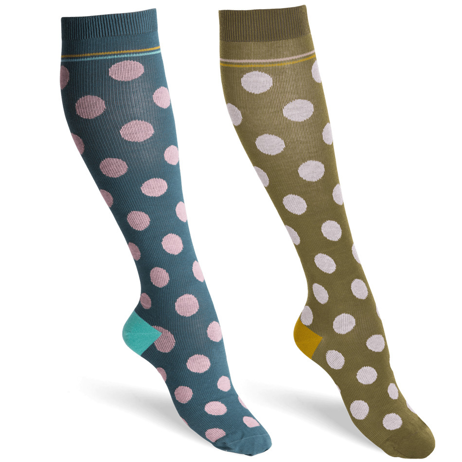 2-pack STÖDSTRUMPOR - Dots